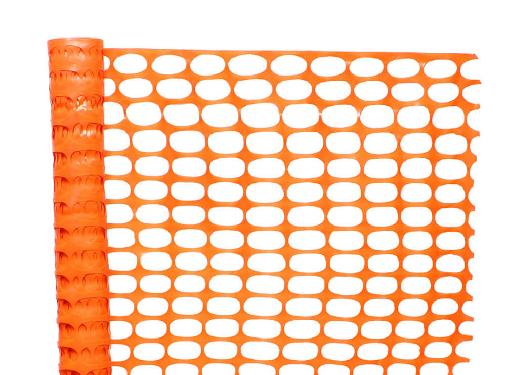 Red de valla de seguridad de plástico naranja