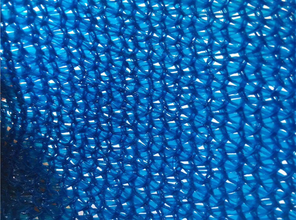 Red de sombra impermeable azul HDPE